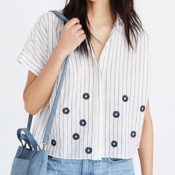 Madewell Embroidered Hilltop Shirt - Picture 1 of 4